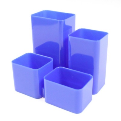 Органайзер для канцелярии СТАММ Юниор, пластиковый, 4 отд., микс 4 цвета Акция!