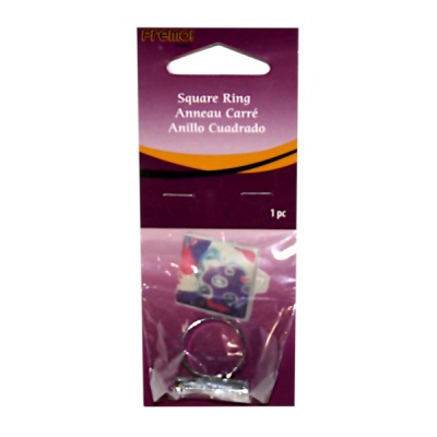 Заготовка для кольца "Квадрат, металлическая, Sculpey ASFSQRING Акция!