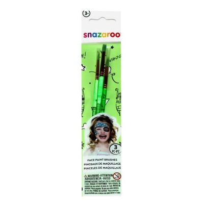 Набор кистей для грима SNAZAROO, 3 шт., синтетика Акция!