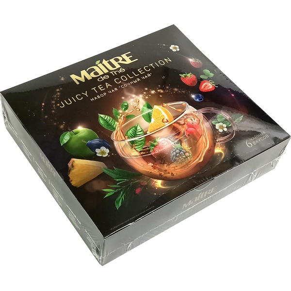 Набор чая Maitre de The (МЭТР) СОЧНЫЙ ЧАЙ, 60 пакетиков* 2 г, в инд. конвертах Набор чая Maitre de The (МЭТР) СОЧНЫЙ ЧАЙ, 60 пакетиков* 2 г, в инд. конвертах