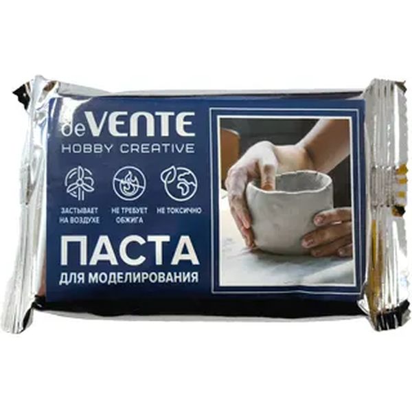 Паста для моделирования deVENTE Hobby creative, самозатвердевающая, 150 г, белая (флоупак)