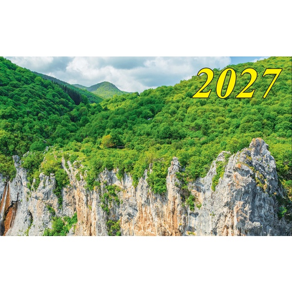 Календарь настенный листовой 2027 г. Горный пейзаж, А2