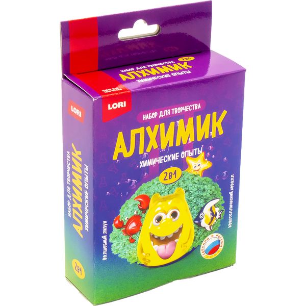 Химические опыты АЛХИМИК 2 в 1 "Волшебный лизун & Кристаллический коралл", 14+ Химические опыты АЛХИМИК 2 в 1 "Волшебный лизун & Кристаллический коралл", 14+