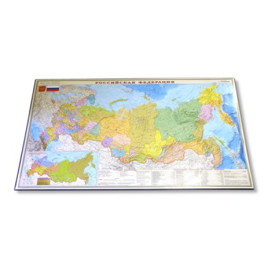 Покрытие настольное DPSkanc Карта России, 380*590 мм, картон/пвх
