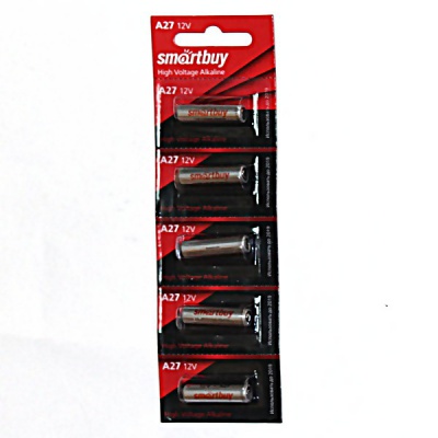 Батарейка 27А/MN27, 12 V, Smartbuy Ultra Alkaline (для автосигнализаций) Батарейка 27А/MN27, 12 V, Smartbuy Ultra Alkaline (для автосигнализаций)