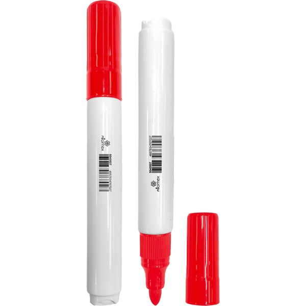 Маркеры для м/м доски, круглый корпус, пулевидный н-к, 3 мм, Attomex красный