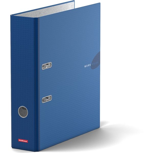 Папка–регистратор А4, 70 мм/450 л., глянц. лам., "вафля", ErichKrause Work inside_синяя Акция!