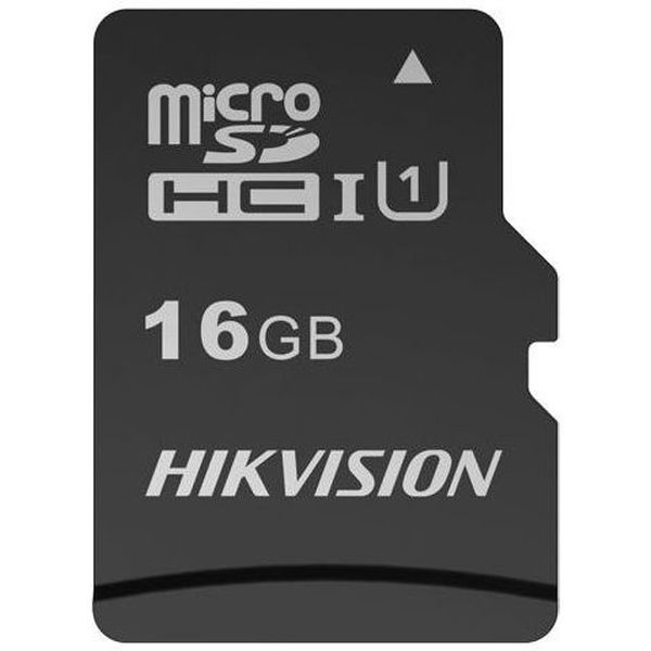 Карта памяти micro SDHC 16 Гб, UHS-1 U1 (class 10), адаптер, Hikvision