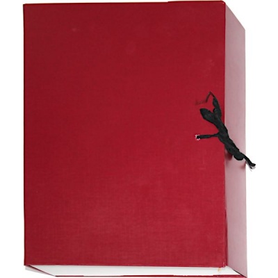 Папка архивная А4, бумвинил, 2 завязки, 70 мм (700 л.), складывающаяся, бордовая, ИМИДЖ