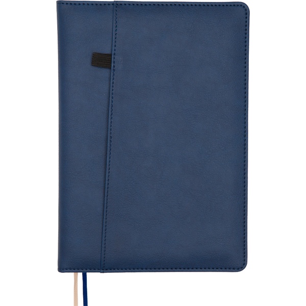 Ежедневник недатированный, А5, 160 л., 70 г/м2, тв. перепл., и/к, карман, держ. ручки, deVENTE Klint_синий Ежедневник недатированный, А5, 160 л., 70 г/м2, тв. перепл., и/к, карман, держ. ручки, deVENTE Klint_синий