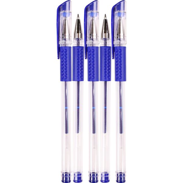 Ручка гелевая синяя, Ø 0.7 мм, эрг. грип, метал. н-к, Legend