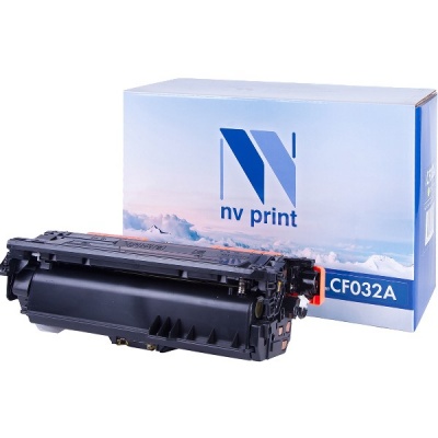 Картридж NVP совместимый HP CF032A Yellow для LaserJet Color CM4540 MFP/CM4540f MFP/CM4540fskm (1250