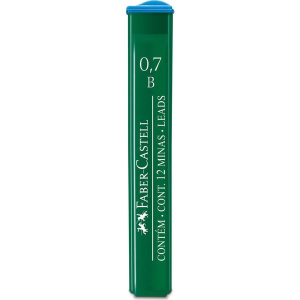 Грифели для механического карандаша, 0.7 мм* 60 мм, B, 12 шт/уп, Faber-Castell Polymer Грифели для механического карандаша, 0.7 мм* 60 мм, B, 12 шт/уп, Faber-Castell Polymer