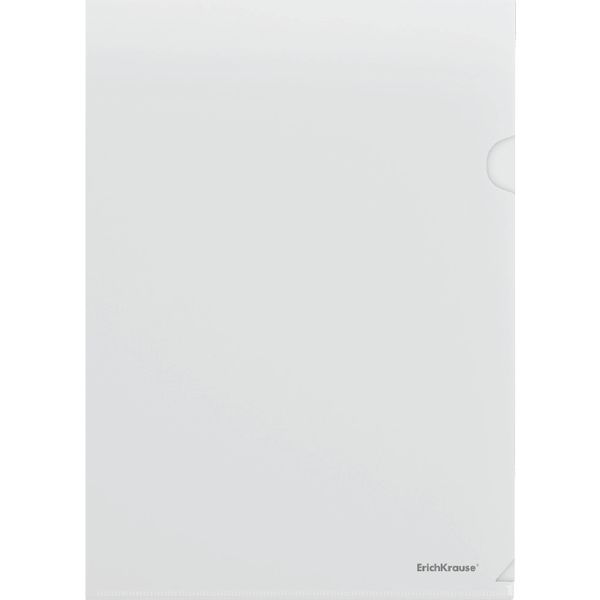 Папка-уголок А4, 160 мкм, ErichKrause Glossy Clear, пластик., полупрозр.,"зеркало" Папка-уголок А4, 160 мкм, ErichKrause Glossy Clear, пластик., полупрозр.,"зеркало"