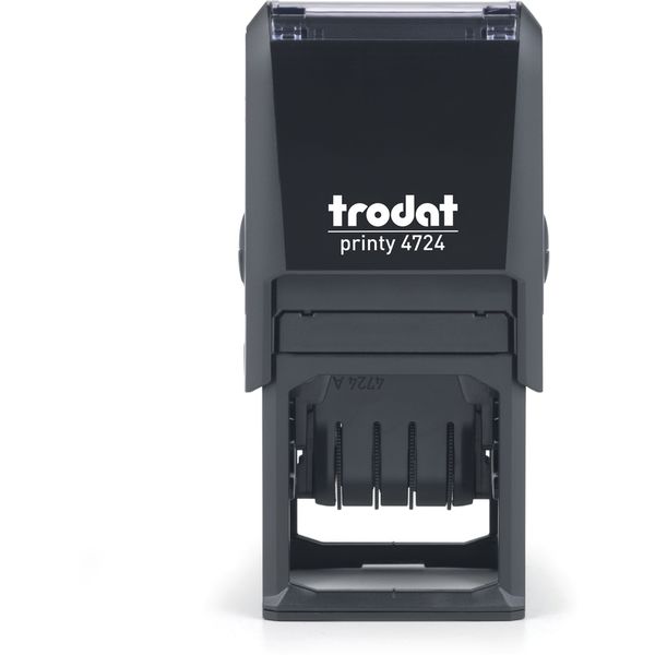 Датер почтовый, оттиск Ø35 мм (черн. подушка), 8 цифр/6 лент, h=3 мм, корпус_черный, Printy 4.0