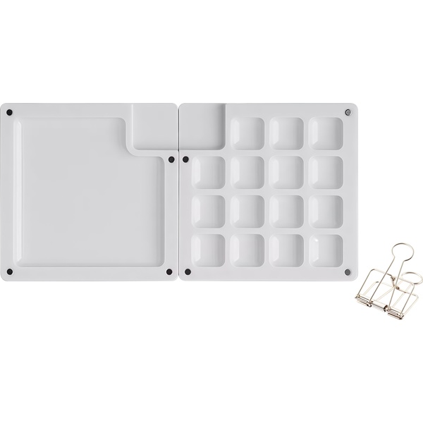 Палитра пластиковая, раскладная с магнитным замком, белая, deVENTE ART