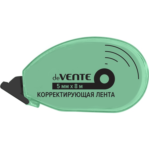 Лента корректирующая 5 мм*8 м deVENTE Pastel , непрозр. корпус, фронт. аппликатор Лента корректирующая 5 мм*8 м deVENTE Pastel , непрозр. корпус, фронт. аппликатор