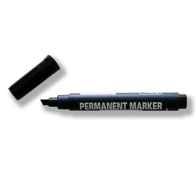 Маркер перманентный, черный, клиновидный, 2-5 мм, Centropen Dry Safe/Невысыхающий Маркер перманентный, черный, клиновидный, 2-5 мм, Centropen Dry Safe/Невысыхающий