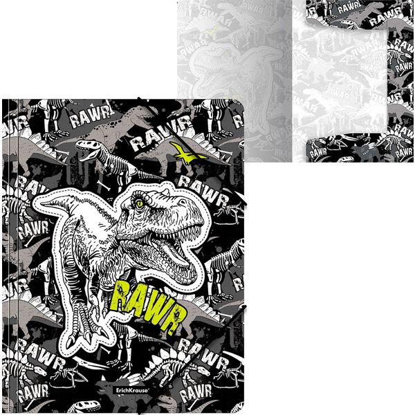 Папка на резинках, A4, PP 550 мкм, "песок", ErichKrause Dinosaur Park Папка на резинках, A4, PP 550 мкм, "песок", ErichKrause Dinosaur Park