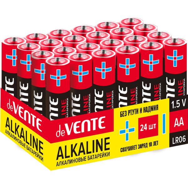 Батарейка щелочная LR06/AA, 1.5 V, т/у, deVENTE Alkaline