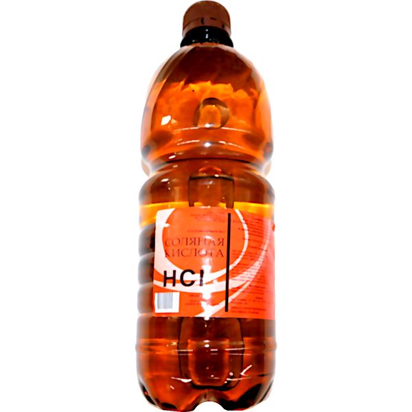 Кислота соляная 1 литр, ПЭТ