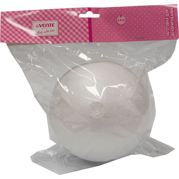 Заготовка для декорирования deVENTE "Шар", пенополистирол, Ø150 мм (1 шт.)