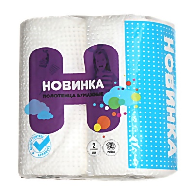 Полотенца бумажные на втулке, 2-сл., 10.3 м* 205 мм, 44 л., белые, Мягкоff Новинка (2 р.) 