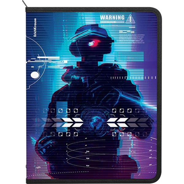 Папка А4+ на молнии (с 3-х сторон), 1 отд., PP 550 мкм, "песок", ErichKrause Cyber Game Папка А4+ на молнии (с 3-х сторон), 1 отд., PP 550 мкм, "песок", ErichKrause Cyber Game