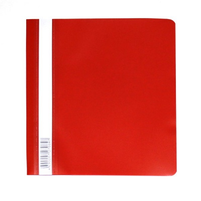 Папка-скоросшиватель А5, PP 140/180 мкм, "кожа", цв.: красный, Бюрократ Люкс Папка-скоросшиватель А5, PP 140/180 мкм, "кожа", цв.: красный, Бюрократ Люкс
