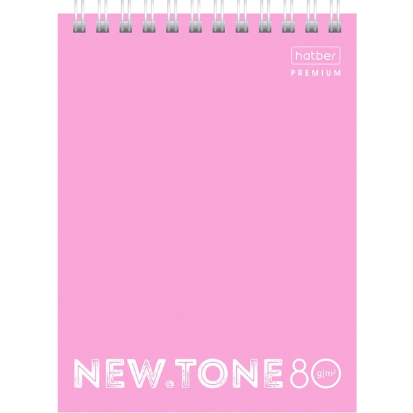 Блокнот на гребне А6, 80 л., клетка, Hatber Premium NEWtone_Pastel Пион, ж/подложка, 80 г/м2 Блокнот на гребне А6, 80 л., клетка, Hatber Premium NEWtone_Pastel Пион, ж/подложка, 80 г/м2