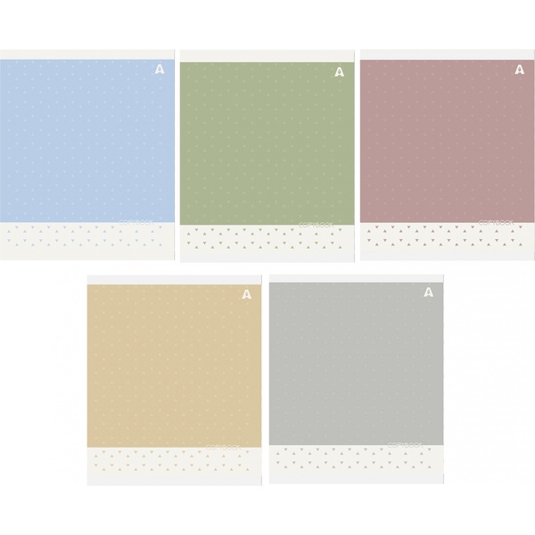 Тетрадь А5, линия, 48 л., на скобе, 60 г/м², Alingar Pattern_5 дизайнов
