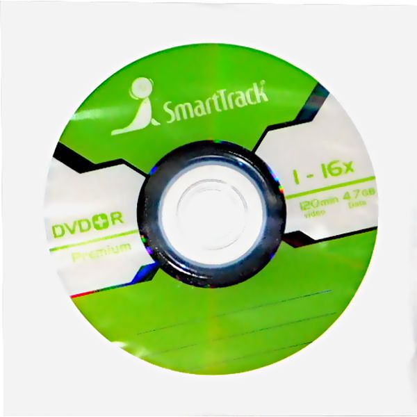Диск Smart Track DVD+R 4.7GB 16x в бумажном конверте