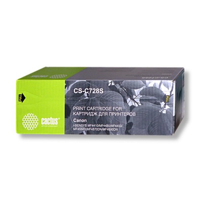 Картридж совместимый Cactus 728 черный (2100стр.) для Canon i-Sensys MF-4410/4430/4450/4450D