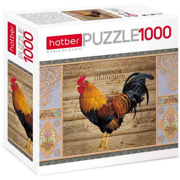 Пазл 1000 элементов. Hatber Золотой петушок, 680*480 мм Пазл 1000 элементов. Hatber Золотой петушок, 680*480 мм