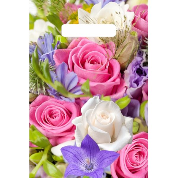 Пакет с вырубной ручкой, 30*20 см, полиэтилен 30 мкм, Лирика