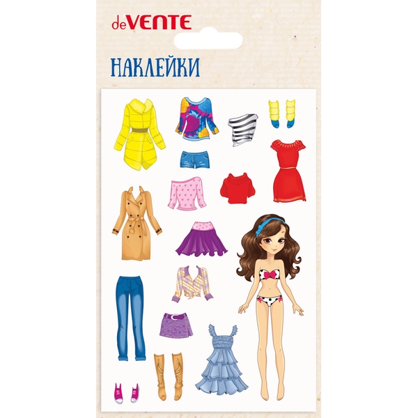 Паф-стикеры (объемные) deVENTE Одевайка модницу