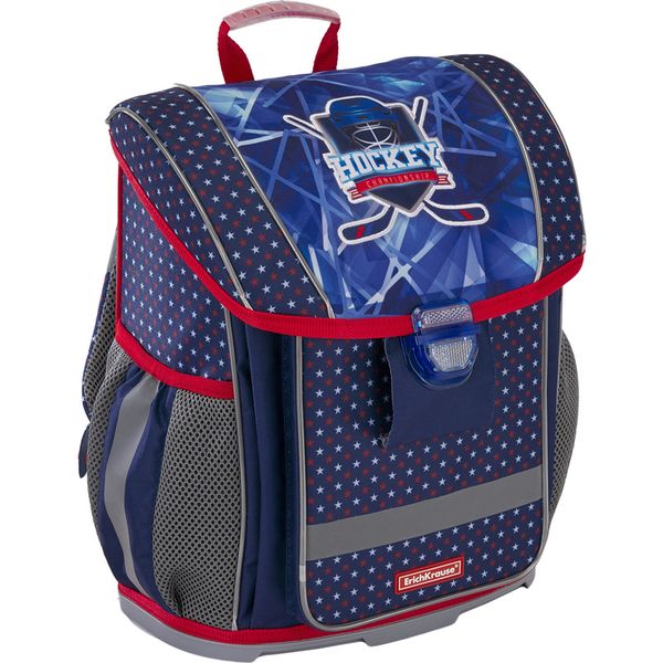 Рюкзак ученический ErichKrause ErgoLine 16L_Hockey, 37*30*16 см, 830 г, 3 отд., эрг. спинка, пласт. дно