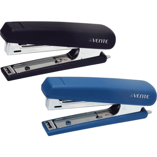 Степлер № 10, до 12 л., с антистеплером, софт-тач, deVENTE софт-тач_2 цвета