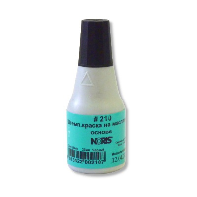 Краска штемпельная NORIS, 25 мл, на масл. основе, черная