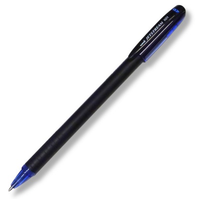 Ручка шариковая синяя, 0.7 мм, подпруж. узел Standard, резин грип, UNI Jetstream SX-101 Ручка шариковая синяя, 0.7 мм, подпруж. узел Standard, резин грип, UNI Jetstream SX-101
