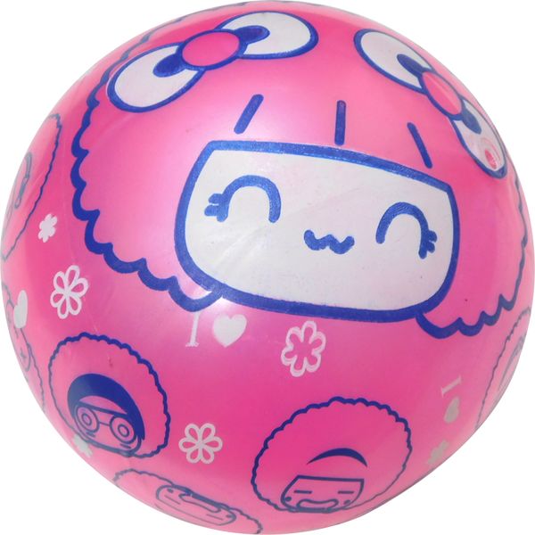 Мяч детский d 22 см, Розовый с рисунком