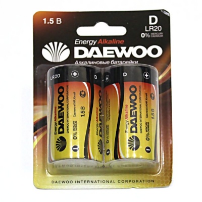 Батарейка LR20/D, 1.5 V, Daewoo Energy Alkaline Батарейка LR20/D, 1.5 V, Daewoo Energy Alkaline