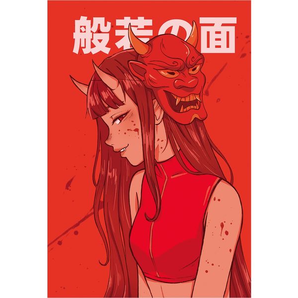 Блокнот-точкабук в твердом переплете А5, 48 л., Prof-Press Аниме. Девушка под маской,   Акция