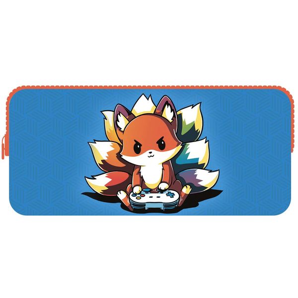 Пенал 2 отд., на молнии, 200*90*55 мм, текстиль, ручка-петля, ПЧЕЛКА Foxy gamer Акция!