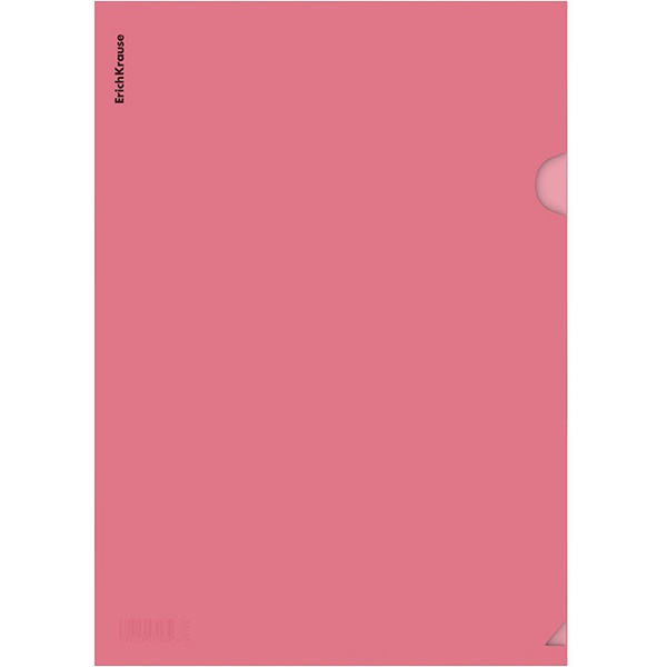 Папка-уголок А4, PP 160 мкм, полупрозр., "глянец", ErichKrause Glossy Classic/ Красная