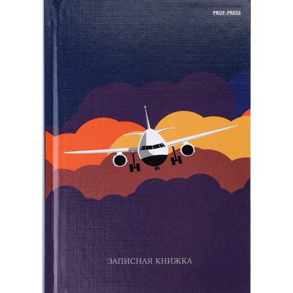 Блокнот в твердом переплете А6, 48 л., 60 г/м², клетка, глянц. лам., Prof-Press Полет в облаках