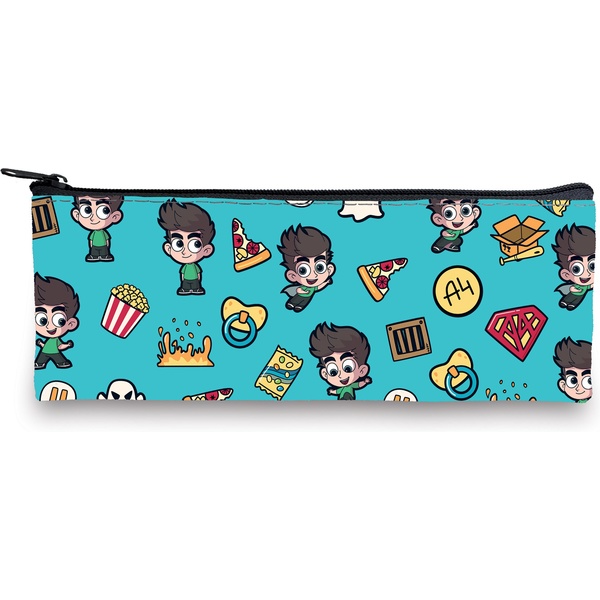 Пенал 1 отд., на молнии, 195*75 мм, текстиль, Hatber Влад А4 (акционный товар)