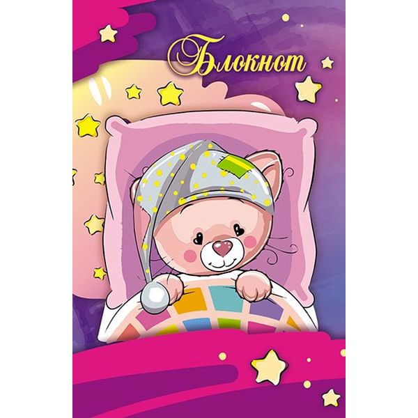 Блокнот на гребне А7, 40 л., клетка, 60 г/м², вд-лак, PLANO Сладкие сны Акция!!!