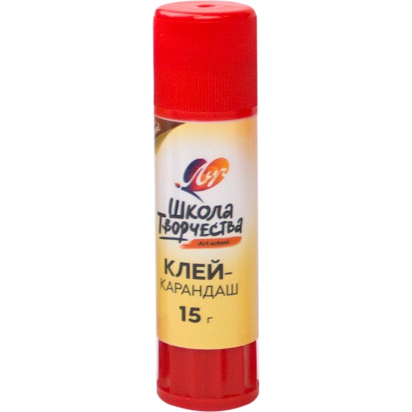 Клей-карандаш 15 г, PVP основа, ЛУЧ Школа Творчества