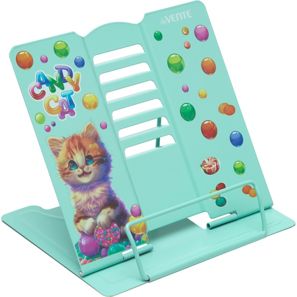 Подставка для книг металлическая deVENTE Candy Cat, 200*190 мм, 430 г, противоскольз. ножки Подставка для книг металлическая deVENTE Candy Cat, 200*190 мм, 430 г, противоскольз. ножки